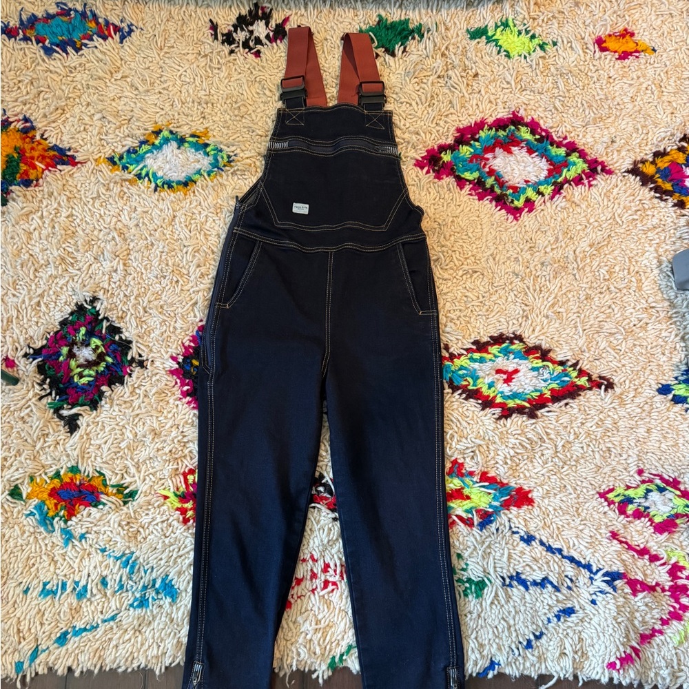 Women's Dark Denim Deluxe Overalls